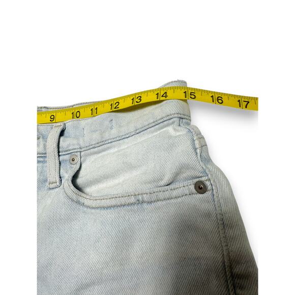 Madewell Distressed Light Wash Raw Hem Jeans Size 30 - Picture 5 of 13